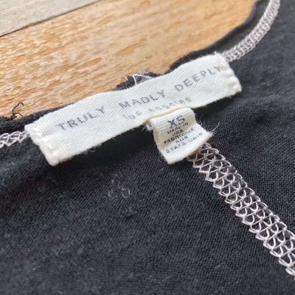 Truly Madly Deeply Black Tank Top - Picture 4 of 7